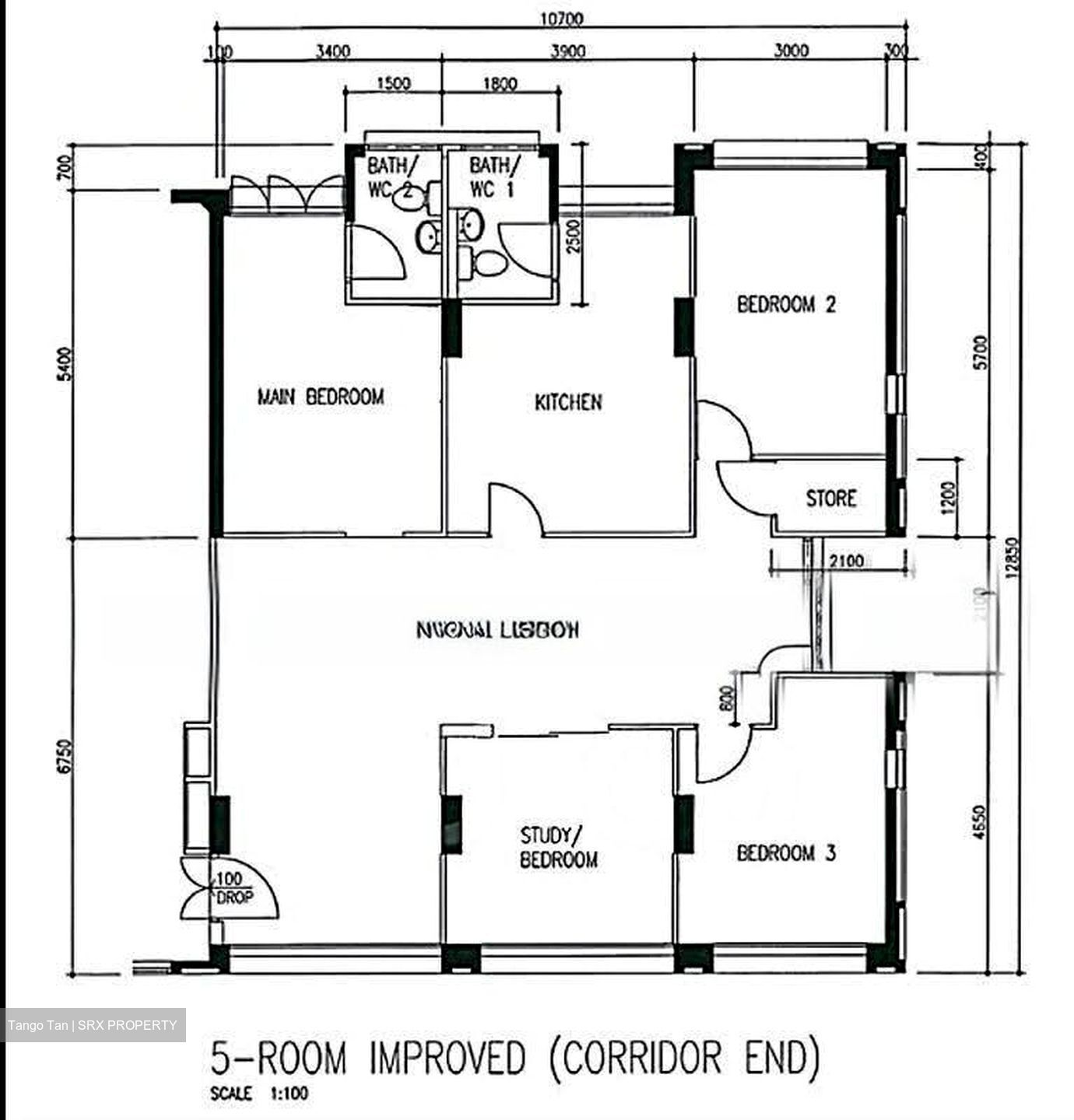 Blk 390 Tampines Avenue 7 (Tampines), HDB 5 Rooms #617112711
